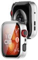 Etui ochronne + SZKŁO HARTOWANE 2w1 do Huawei Watch Fit 5 Pro | Srebrny Mat
