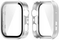 Etui ochronne + SZKŁO HARTOWANE 2w1 do Huawei Watch Fit 5 Pro | Srebrny Mat