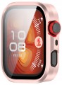 Etui ochronne + SZKŁO HARTOWANE 2w1 do Huawei Watch Fit 5 Pro | Różowy Mat