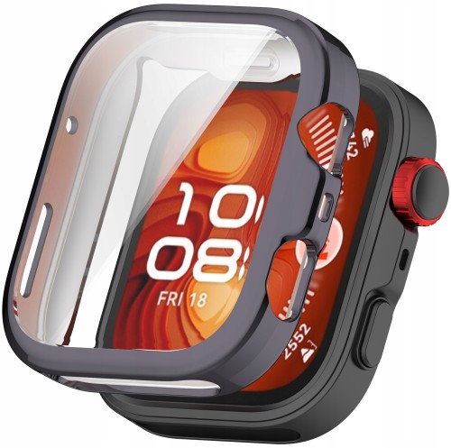 Pełne etui 360° RabbitMob Case 2w1 do Huawei Watch Fit 5 Pro | Ciemnoszary