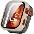 Etui ochronne + SZKŁO HARTOWANE 2w1 do Huawei Watch Fit 5 Pro | Beżowy