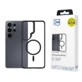 Etui 3mk Satin Armor MagCase na Samsung Galaxy S26 Ultra - przezroczysto-czarne