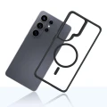 Etui 3mk Satin Armor MagCase na Samsung Galaxy S26 Ultra - przezroczysto-czarne