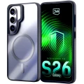 Etui 3mk Satin Armor MagCase na Samsung Galaxy S26 - przezroczysto-czarne