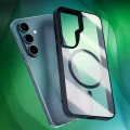 Etui 3mk Satin Armor MagCase na Samsung Galaxy S26 - przezroczysto-czarne