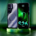 Etui 3mk Satin Armor MagCase na Samsung Galaxy S26 - przezroczysto-czarne