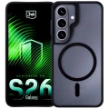 Etui 3mk Satin Armor MagCase na Samsung Galaxy S26 - przezroczysto-czarne