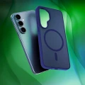 Etui 3mk Smoke MagCase na Samsung Galaxy S26+ - granatowe