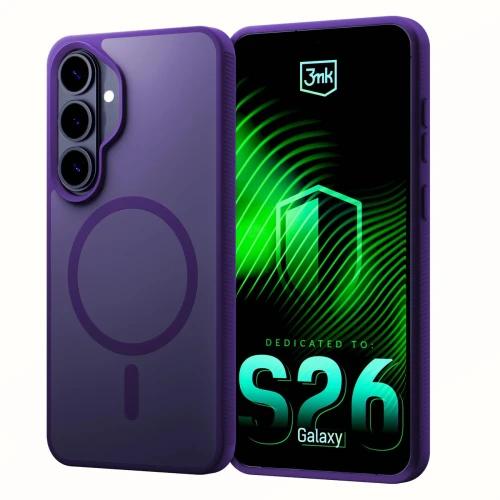 Etui 3mk Smoke MagCase na Samsung Galaxy S26+ - fioletowe