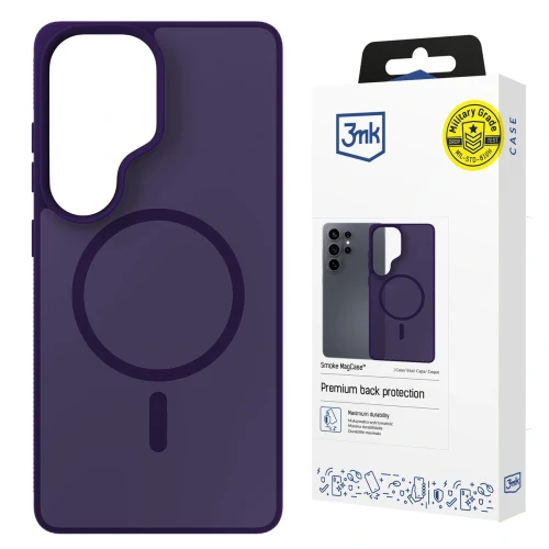 Etui 3mk Smoke MagCase na Samsung Galaxy S26 Ultra - fioletowe