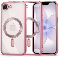Etui do iPhone 16e / 17e, ELITE FRAME CASE, Ochrona Aparatu, do MagSafe | Różowy