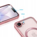 Etui do iPhone 16e / 17e, ELITE FRAME CASE, Ochrona Aparatu, do MagSafe | Różowy