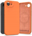 Etui RabbitMob do iPhone 16e / 17e, Silikonowe PREMIUM, Case, do MagSafe | Pomarańczowy
