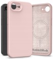 Etui RabbitMob do iPhone 16e / 17e, Silikonowe PREMIUM, Case, do MagSafe | Różowy