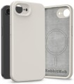 Etui RabbitMob do iPhone 16e / 17e, Silikonowe PREMIUM, Case, do MagSafe | Beżowy