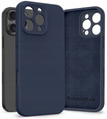 Etui RabbitMob do iPhone 16 Pro Max, Silikonowe PREMIUM, Case, do MagSafe | Granatowy