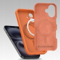Etui RabbitMob do iPhone 16, Silikonowe PREMIUM, Case, Smukłe, do MagSafe | Pomarańczowy