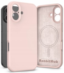 Etui RabbitMob do iPhone 16, Silikonowe PREMIUM, Case, Smukłe, do MagSafe | Różowy