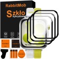 3x Szkło Hybrydowe 3D RabbitMob do Huawei Watch Fit 5 + Zestaw do Montażu