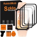 3x Szkło Hybrydowe 3D RabbitMob ochronne do Huawei Band 11 + Zestaw do Montażu