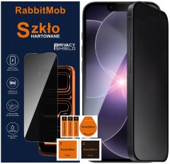 Szkło Hartowane Prywatyzujące RabbitMob do iPhone 13 / 13 Pro / 14 / 16e / 17e