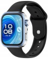 Pasek RabbitMob do Huawei Watch Fit 3/4/4 Pro/5/5 Pro, Miękki | Czarny