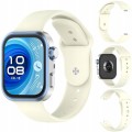 Pasek RabbitMob do Huawei Watch Fit 3/4/4 Pro/5/5 Pro, Miękki | Retro biały