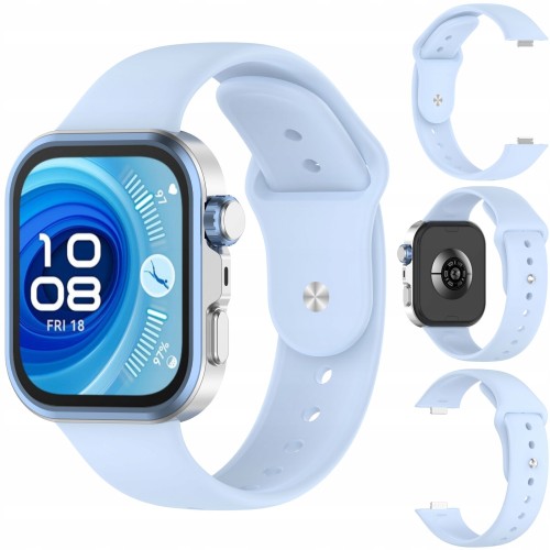 Pasek RabbitMob do Huawei Watch Fit 3/4/4 Pro/5/5 Pro, Miękki | Niebieski
