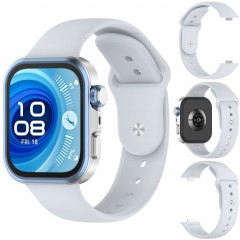 Pasek RabbitMob do Huawei Watch Fit 3/4/4 Pro/5/5 Pro, Miękki | Jasnoszary