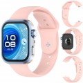 Pasek RabbitMob do Huawei Watch Fit 3/4/4 Pro/5/5 Pro, Miękki | Jasnoróżowy