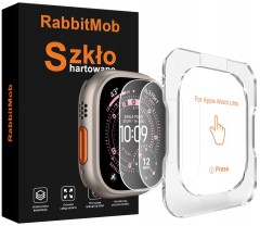 (2-Pack) Szkło Hartowane RabbitMob do Apple Watch Ultra 1/2/3 49mm + Aplikator