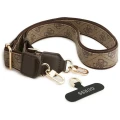 Etui Guess 4G Big 4G Classic Logo Big Strap Metal Buttons na iPhone 17 Pro - brązowe