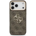 Etui Guess 4G Big 4G Classic Logo Big Strap Metal Buttons na iPhone 17 Pro Max - brązowe