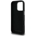 Etui Karl Lagerfeld FW Grained Signature Logo na iPhone 16 Pro - czarne