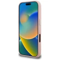 Etui Karl Lagerfeld FW Grained Signature Logo na iPhone 16 Pro - różowe