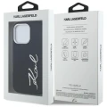 Etui Karl Lagerfeld FW Jeans Signature Logo na iPhone 16 Pro - czarne