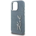 Etui Karl Lagerfeld FW Jeans Signature Logo na iPhone 16 Pro - niebieskie