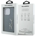 Etui Karl Lagerfeld FW Jeans Signature Logo na iPhone 16 Pro - niebieskie