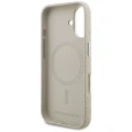 Etui Karl Lagerfeld FW Stamped Karl MagSafe na iPhone 16 - beżowe