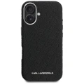 Etui Karl Lagerfeld FW Stamped Karl MagSafe na iPhone 16 - czarne