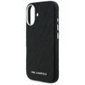 Etui Karl Lagerfeld FW Stamped Karl MagSafe na iPhone 16 - czarne