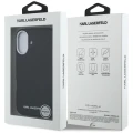 Etui Karl Lagerfeld FW Stamped Karl MagSafe na iPhone 16 - czarne