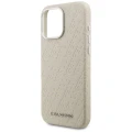 Etui Karl Lagerfeld FW Stamped Karl MagSafe na iPhone 16 Pro - beżowe