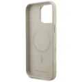 Etui Karl Lagerfeld FW Stamped Karl MagSafe na iPhone 16 Pro - beżowe