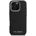 Etui Karl Lagerfeld FW Stamped Karl MagSafe na iPhone 16 Pro - czarne