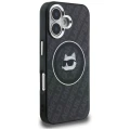 Etui Karl Lagerfeld IML Choupette Head Logo MagSafe na iPhone 16 - czarne