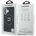 Etui Karl Lagerfeld IML Choupette Head Logo MagSafe na iPhone 16 - czarne