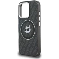 Etui Karl Lagerfeld IML Choupette Head Logo MagSafe na iPhone 16 Pro - czarne