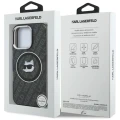 Etui Karl Lagerfeld IML Choupette Head Logo MagSafe na iPhone 16 Pro - czarne
