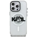 Etui Karl Lagerfeld IML Choupette Sketch Logo MagSafe na iPhone 16 Pro - przezroczyste
